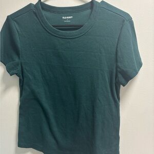 Old Navy Dark Green Short Sleeve Tee
